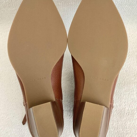 NIB Cole Haan Hadlyn Leather Bootie British Tan Size 6.5B - Picture 7 of 8